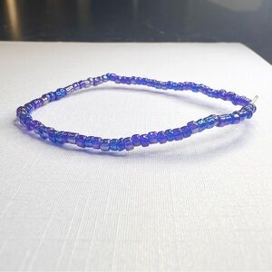 🩷10 for $10🩷 Handmade Blue Multicolour Glass Beaded Bracelet